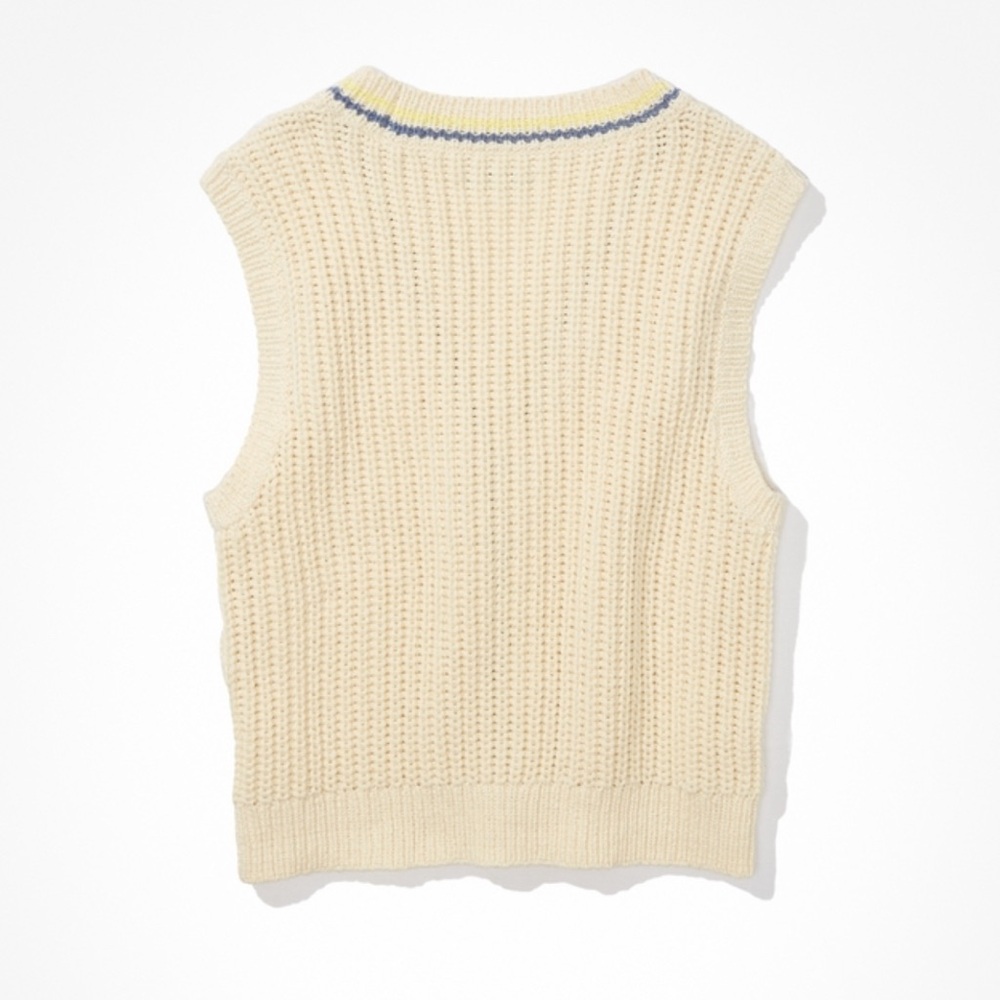AE CROPPED BUTTON-UP CARDIGAN VEST - Picture 5 of 5